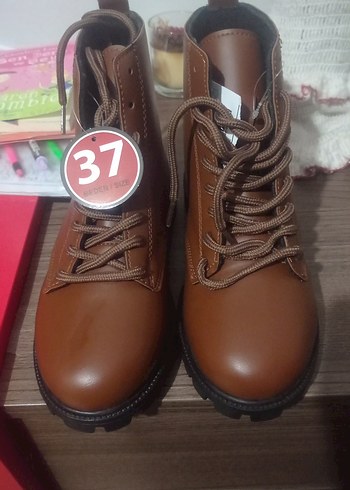 sifirKahverengi Deri bayan bot - Görsel 3