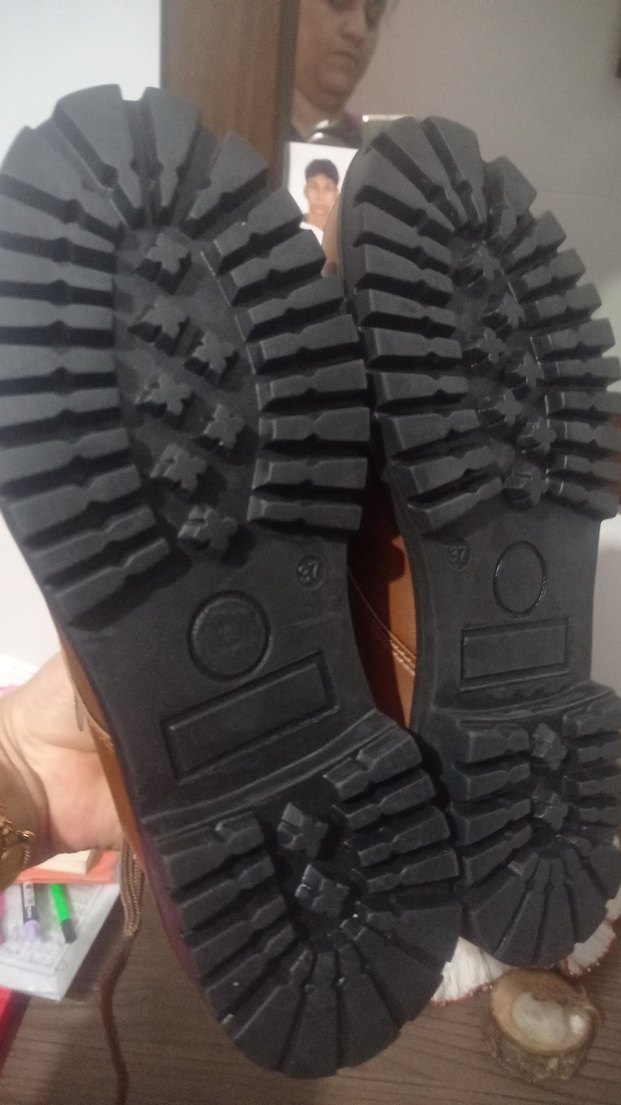 sifirKahverengi Deri bayan bot - Görsel 5