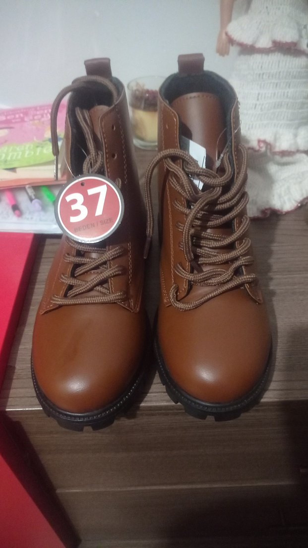 sifirKahverengi Deri bayan bot - Görsel 2