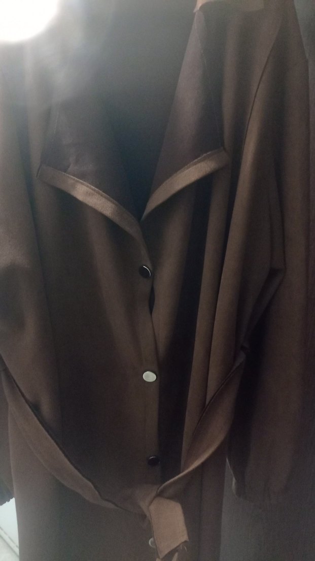 bayan süet trenckot - Görsel 2