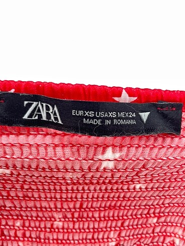 xs Beden kırmızı Renk Zara Kısa Elbise %70 İndirimli.