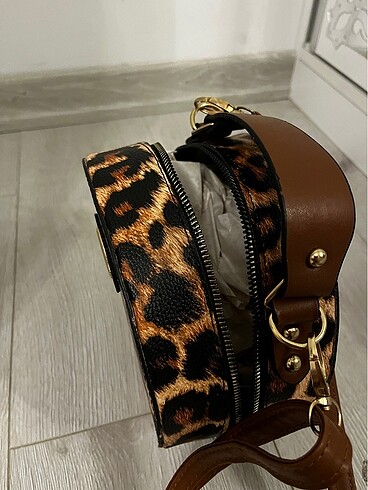 Leopar teker çanta - Görsel 3