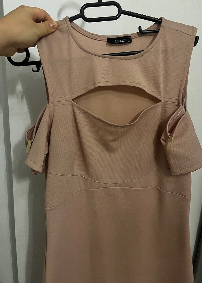 Esnek kumaş kısa elbise - Görsel 3