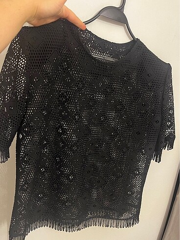 Omuzları vatkalı transparan - Görsel 2