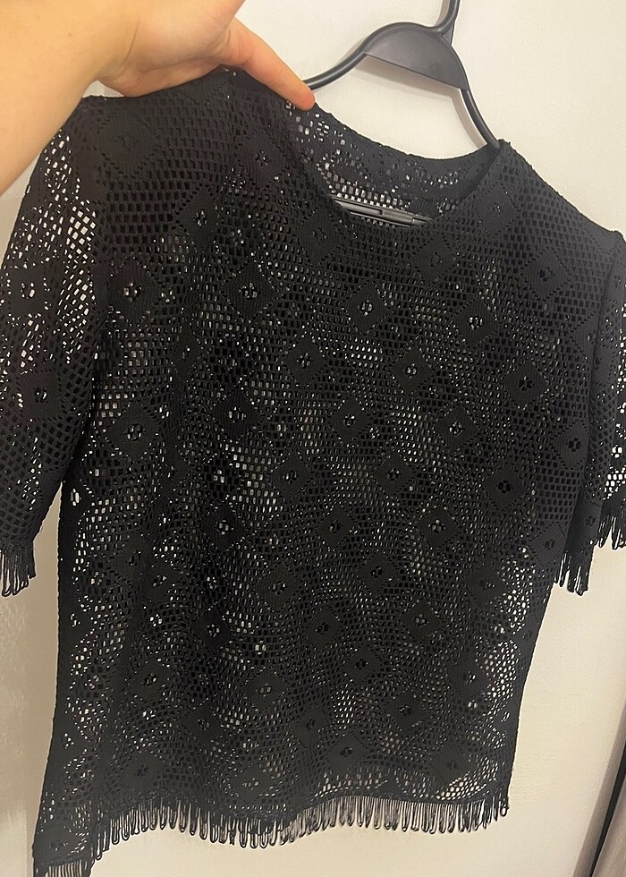 Omuzları vatkalı transparan - Görsel 2