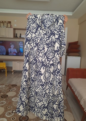 Bohem Şık Desenli Uzun Elbise