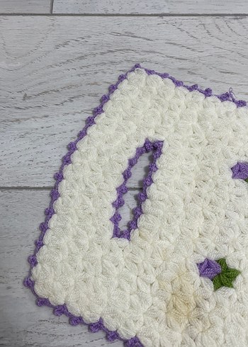 El Örgüsü Beyaz Banyo Süngeri - Görsel 2