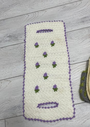 El Örgüsü Beyaz Banyo Süngeri - Görsel 3