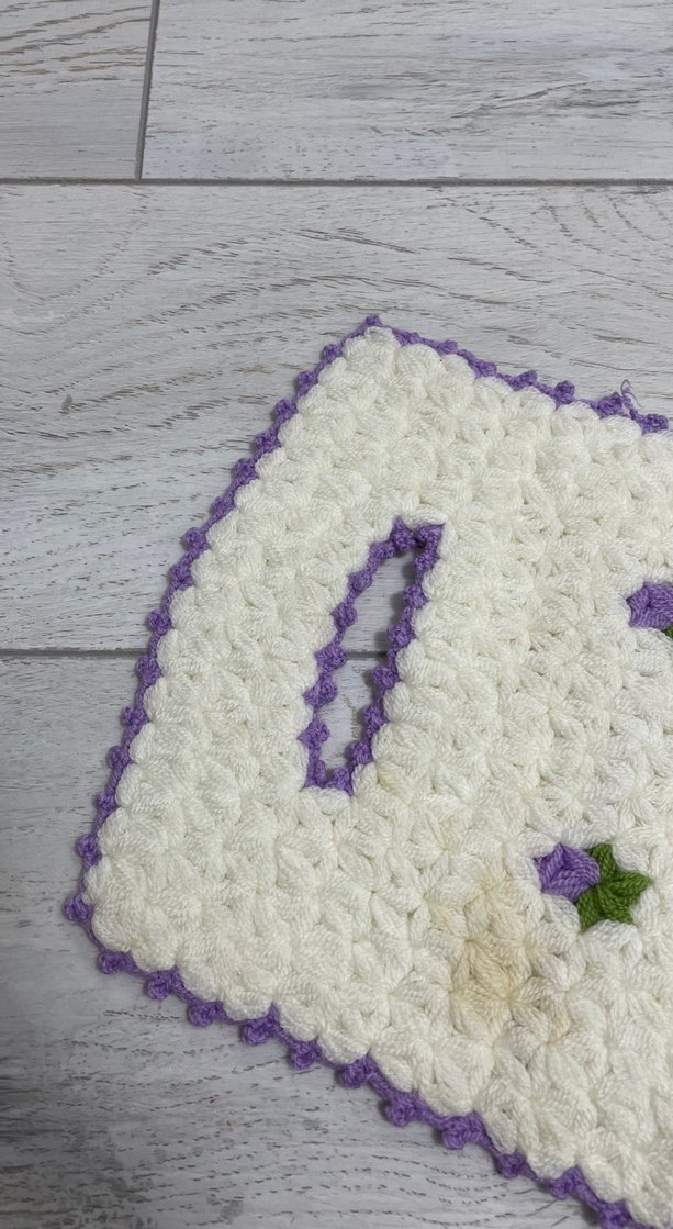 El Örgüsü Beyaz Banyo Süngeri - Görsel 2