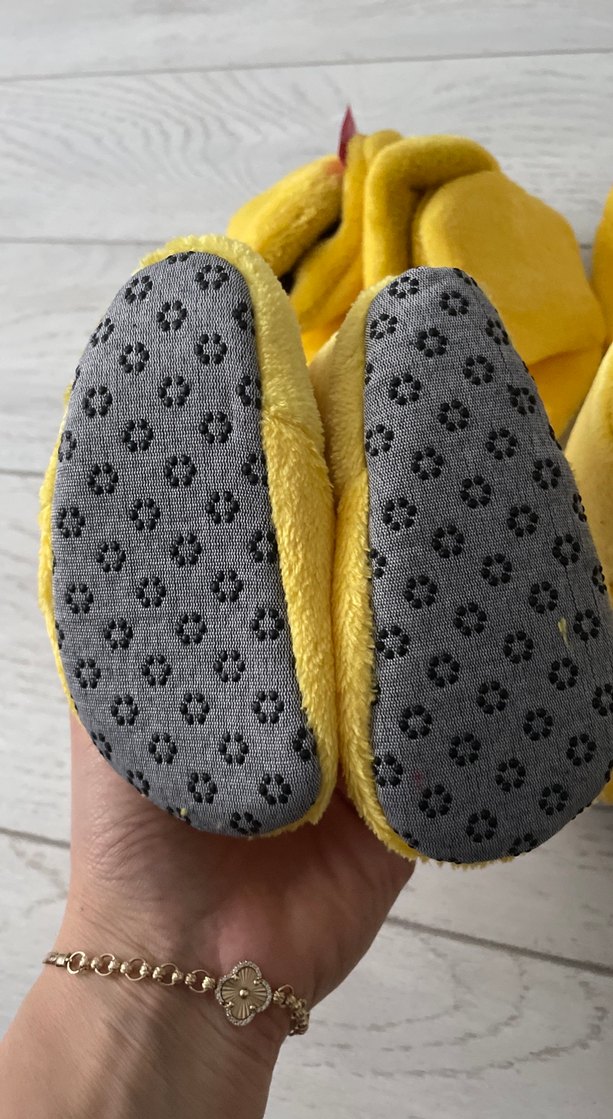 Çocuk Sarı Nakışlı Sıcak panduf - Görsel 4