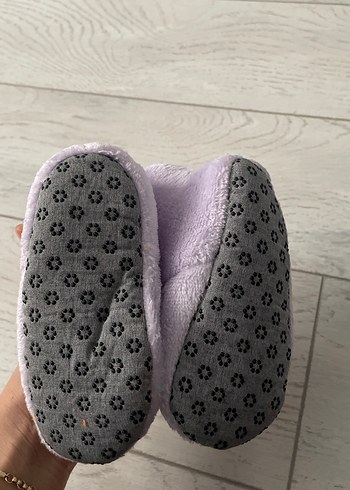 Kız Çocuk lila Nakışlı Sıcak panduf - Görsel 2