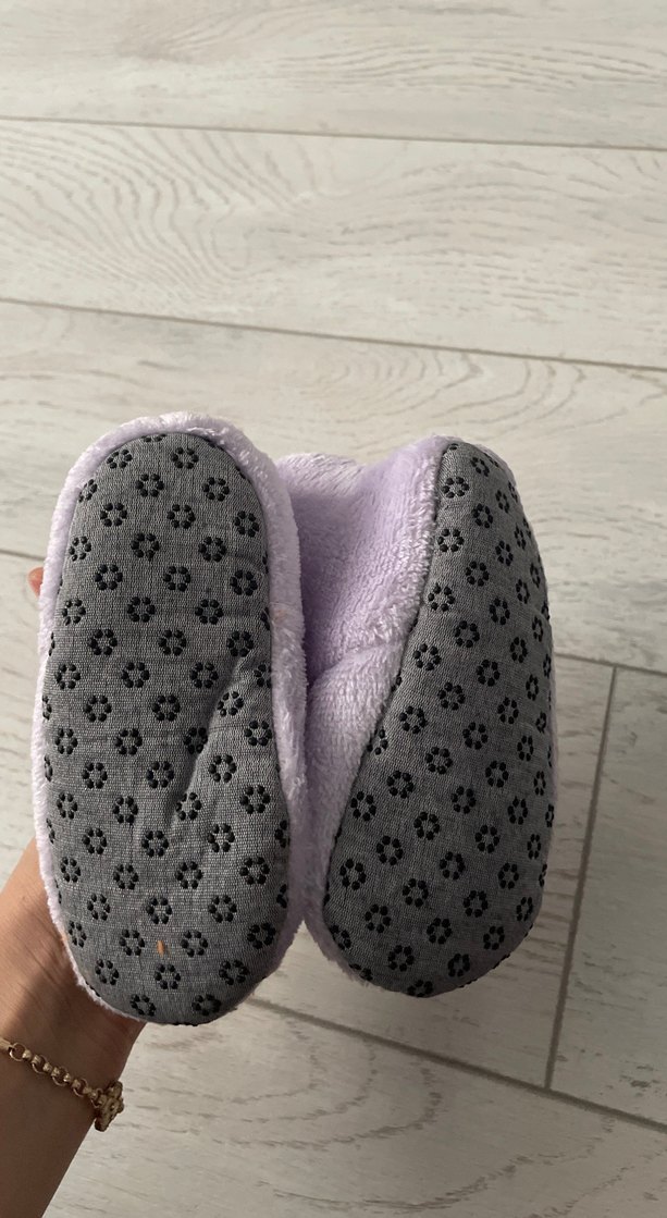 Kız Çocuk lila Nakışlı Sıcak panduf - Görsel 2