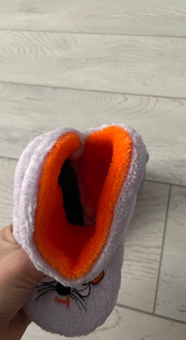 Kız Çocuk lila Nakışlı Sıcak panduf - Görsel 3