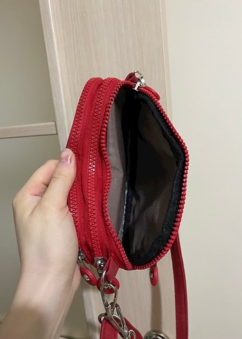 Kırmızı Kadın Çapraz Çanta - Görsel 3