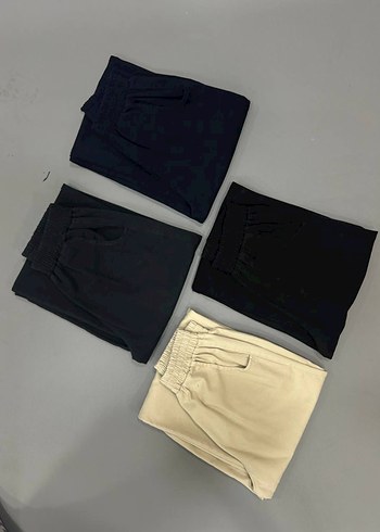 Bershka Bej Kadın Pamuklu Bol Kesim Pantolon