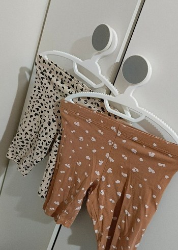 Çocuk Taytları, Açık Bej Tonlarında ikili set