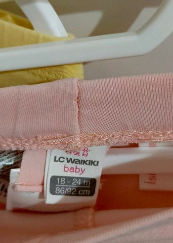 18-24 Ay Beden pembe Renk kız çocuk ikili tayt LC Waikiki 18-24 ay