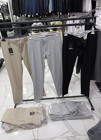 A kalite slim fit kumaş pantolon 