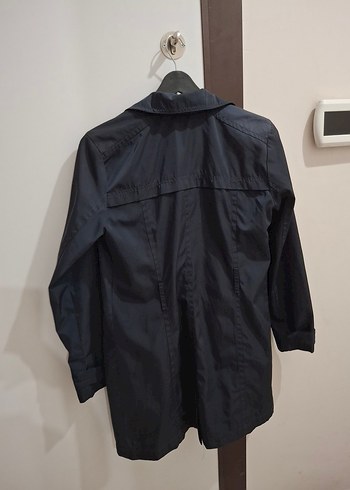 Kadın Lacivert Midi Trençkot - Görsel 3