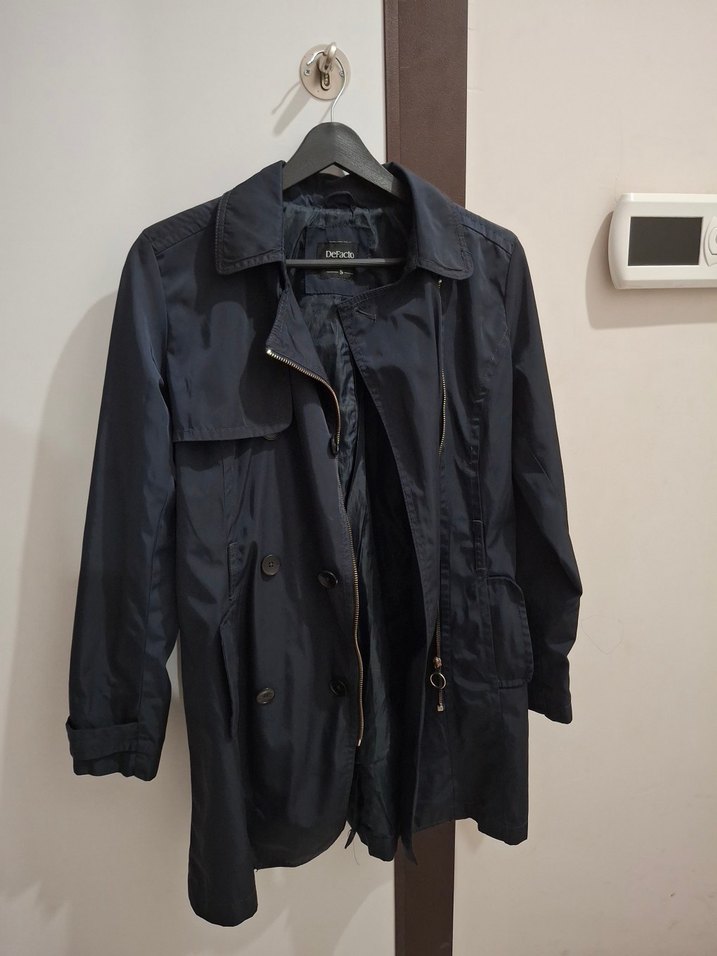 Kadın Lacivert Midi Trençkot - Görsel 2