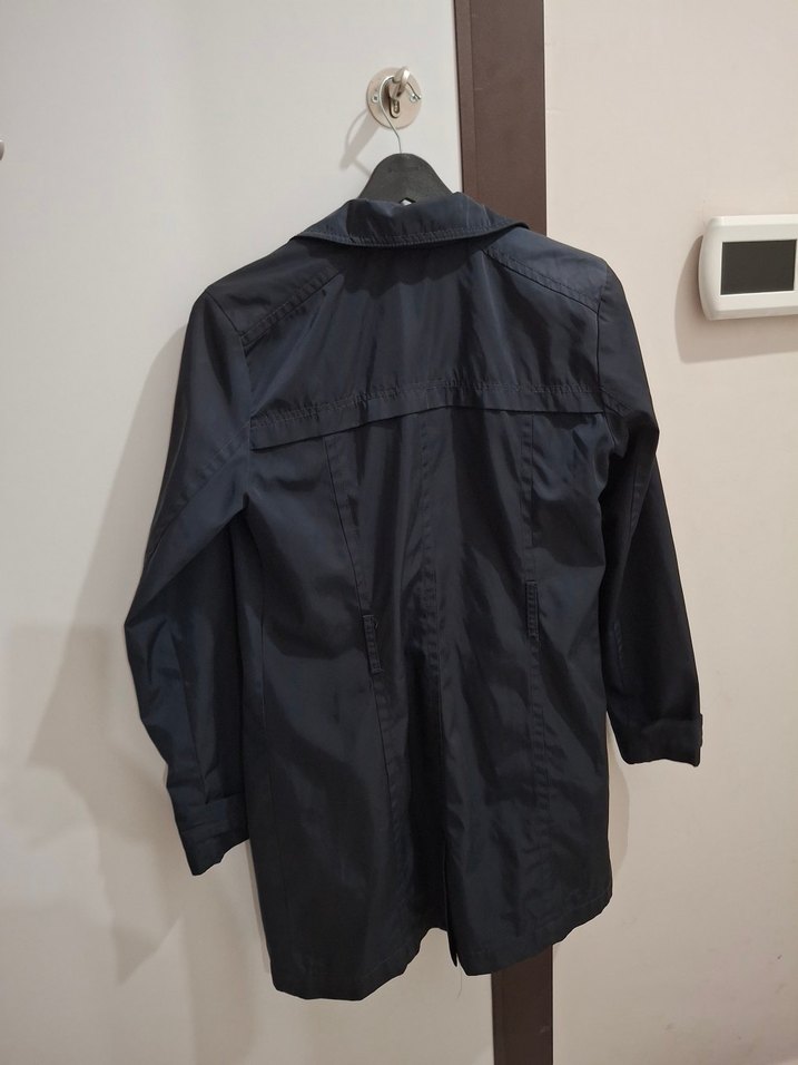 Kadın Lacivert Midi Trençkot - Görsel 3