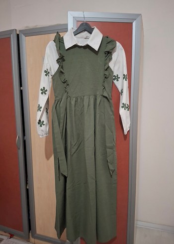 Beyaz Çiçek Baskılı Keten Gömlek - Görsel 3