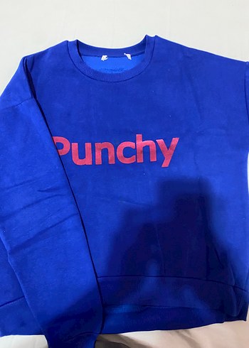 Mavi Baskılı Kadın Sweatshirt - Görsel 2