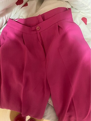 Pembe ceket pantolon takım 38 beden