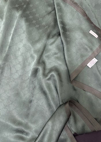 Kadın Haki İpek Şal - Görsel 2