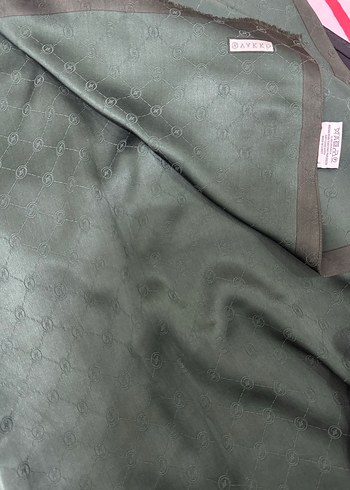 Kadın Haki İpek Şal - Görsel 3