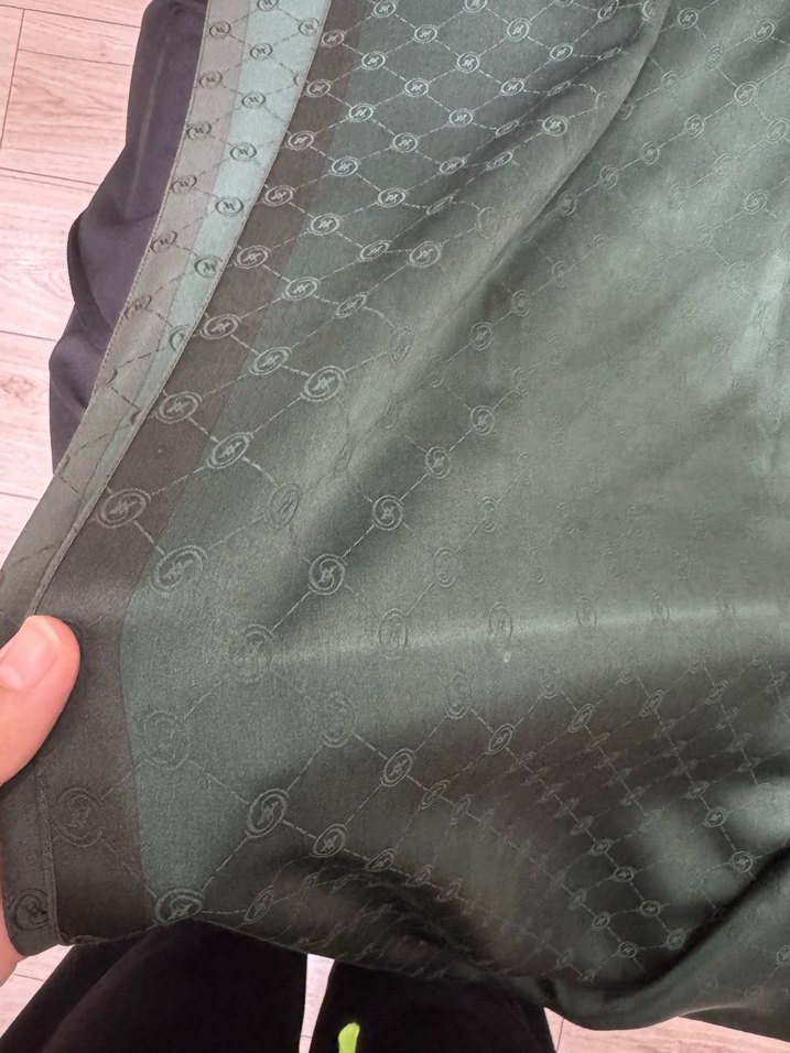 Kadın Haki İpek Şal - Görsel 4