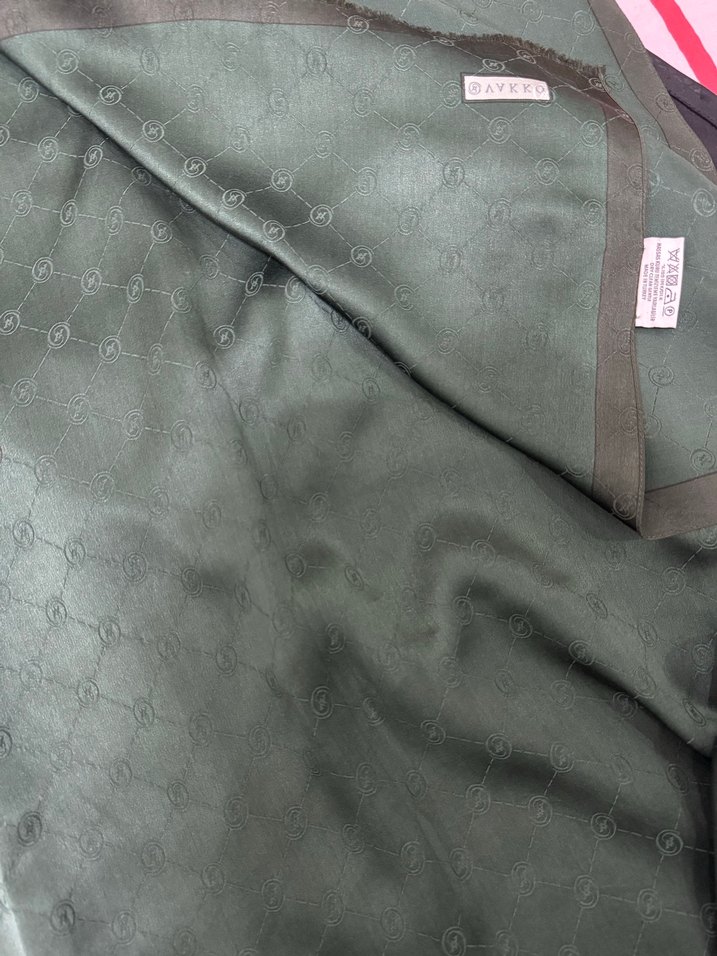 Kadın Haki İpek Şal - Görsel 3