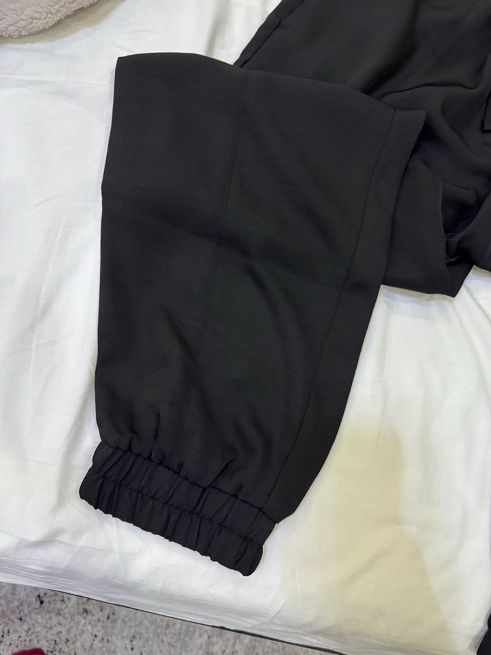 Siyah Rahat Kesim Kadın Pantolon - Görsel 3