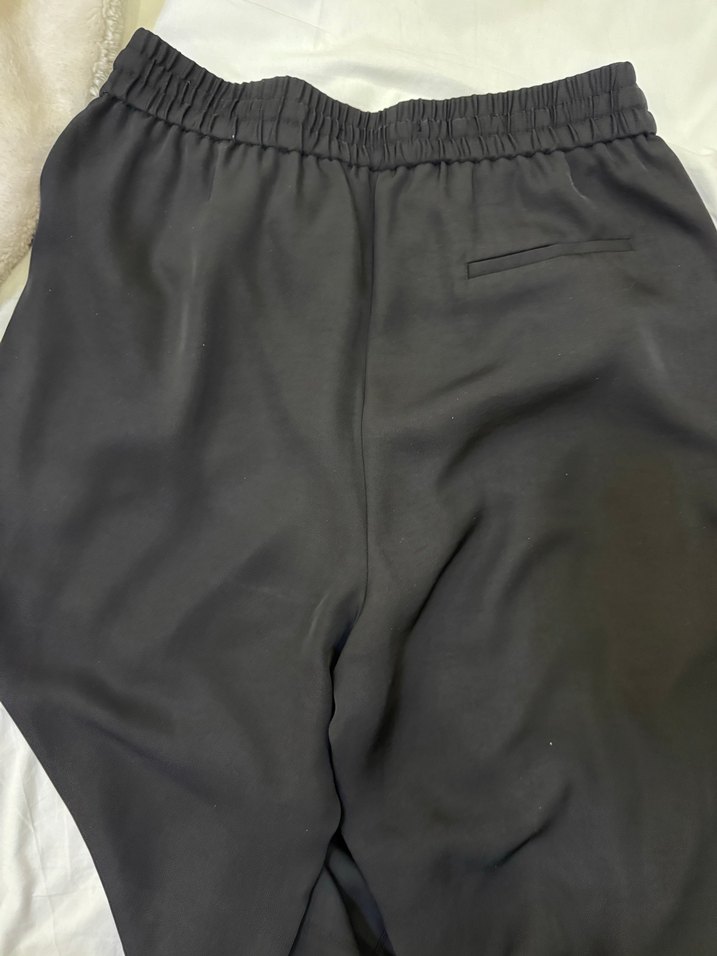 Siyah Rahat Kesim Kadın Pantolon - Görsel 4