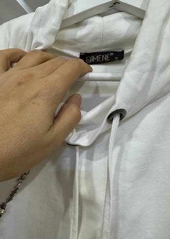 Kadın Beyaz Rahat Kesim Eşofman takımı - Görsel 3