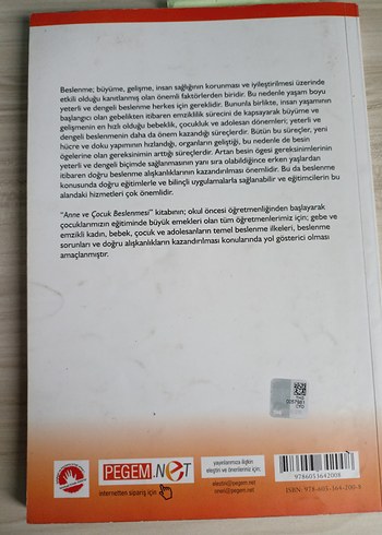 Anne ve Çocuk Beslenmesi