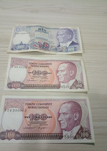 Türkiye Cumhuriyeti Eski Banknot Seti - Görsel 2