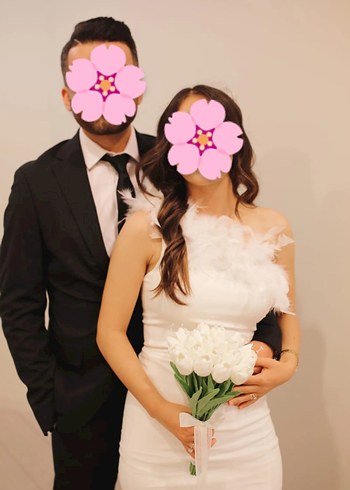 nikah/nişan şık midi abiye elbise - Görsel 2