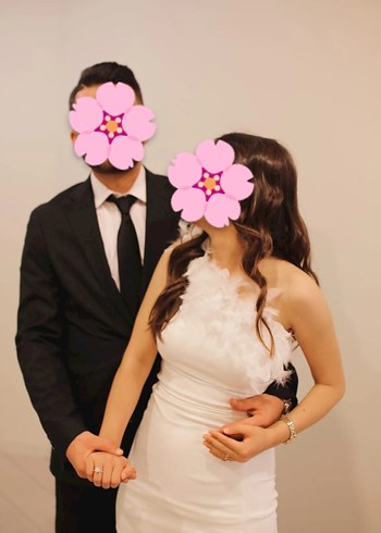 nikah/nişan şık midi abiye elbise - Görsel 3