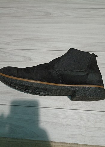 Erkek  Siyah Süet Dolgu Topuklu Bot - Görsel 5