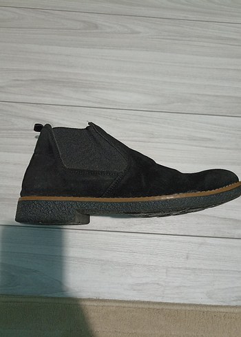 Erkek  Siyah Süet Dolgu Topuklu Bot - Görsel 4