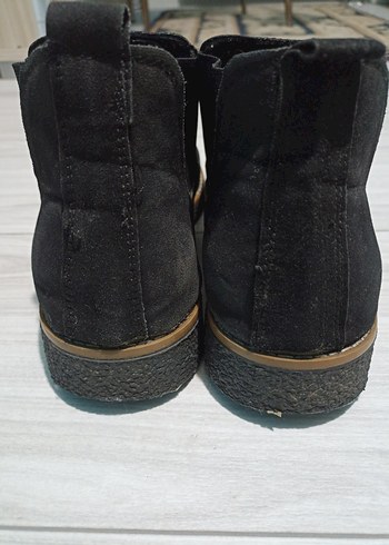 Erkek  Siyah Süet Dolgu Topuklu Bot - Görsel 8