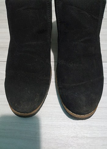 Erkek  Siyah Süet Dolgu Topuklu Bot - Görsel 2