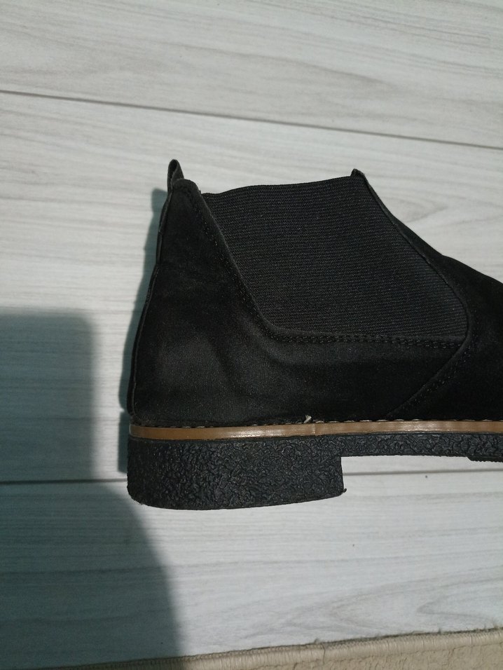Erkek  Siyah Süet Dolgu Topuklu Bot - Görsel 3