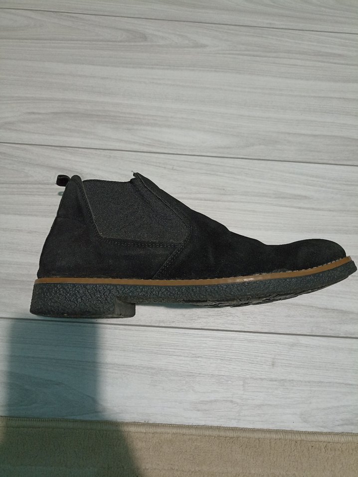 Erkek  Siyah Süet Dolgu Topuklu Bot - Görsel 4