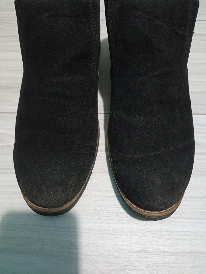 Erkek  Siyah Süet Dolgu Topuklu Bot - Görsel 2