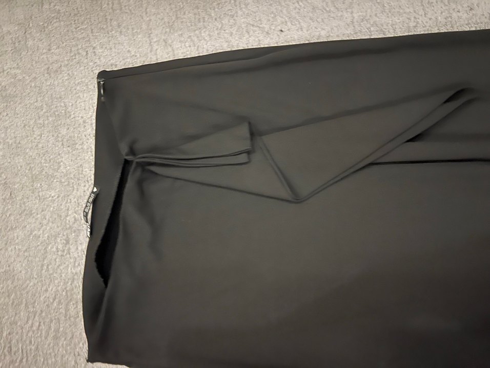 Uzun Yırtmaçlı Zara Siyah Etek - Görsel 3