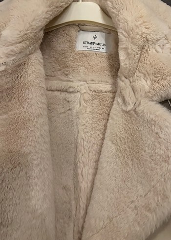 Bej Kürklü Deri Kadın Ceket - Görsel 2