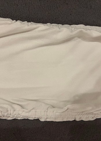 Beyaz Kısa Kollu Elbise - Görsel 3