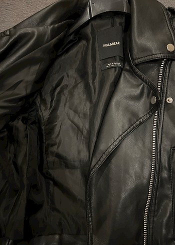 Kadın Siyah Deri Ceket - Görsel 4